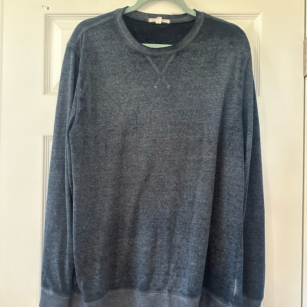 Threads 4 Thoughts Men’s Navy Blue Sweater- L